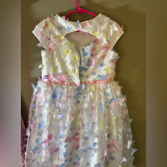 Set of 2 Beautiful Butterfly Kids Dresses - Picture 2 of 6